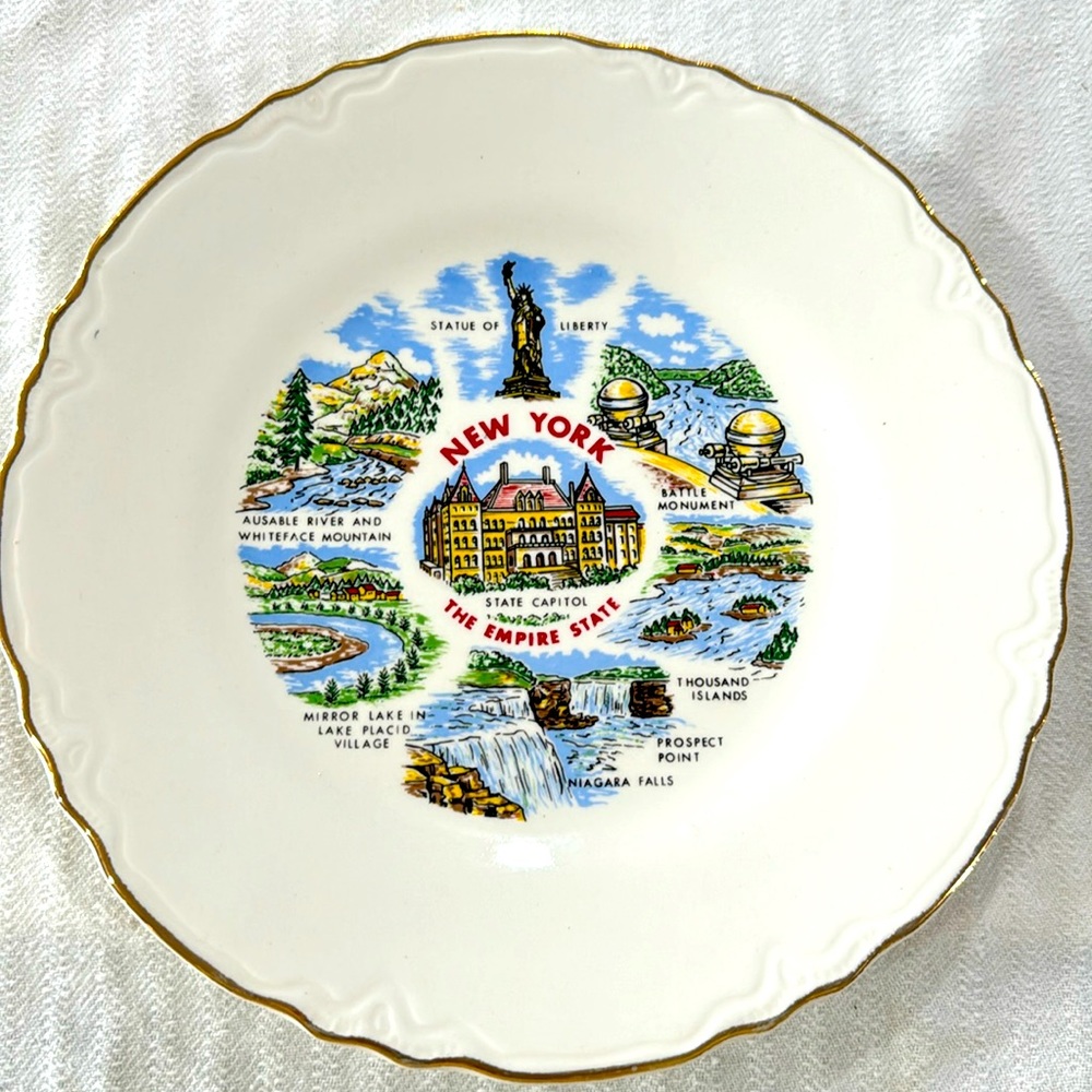 Vintage State Collector Plate New York